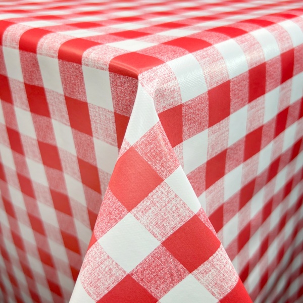 Gingham PVC Red